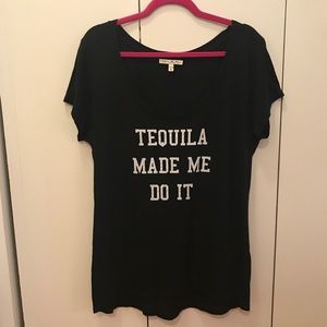 ❗️SALE❗️ Express "Tequila Made Me Do It" T-Shirt